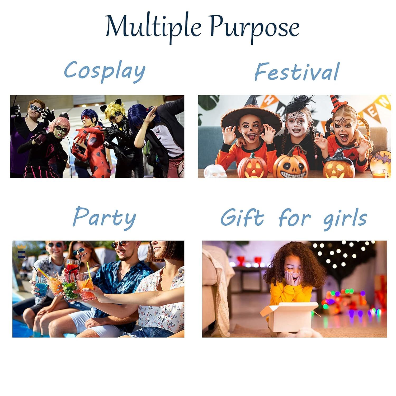 Byhoo 6PCS Temporary Hair Dye for Dark & Light Hair