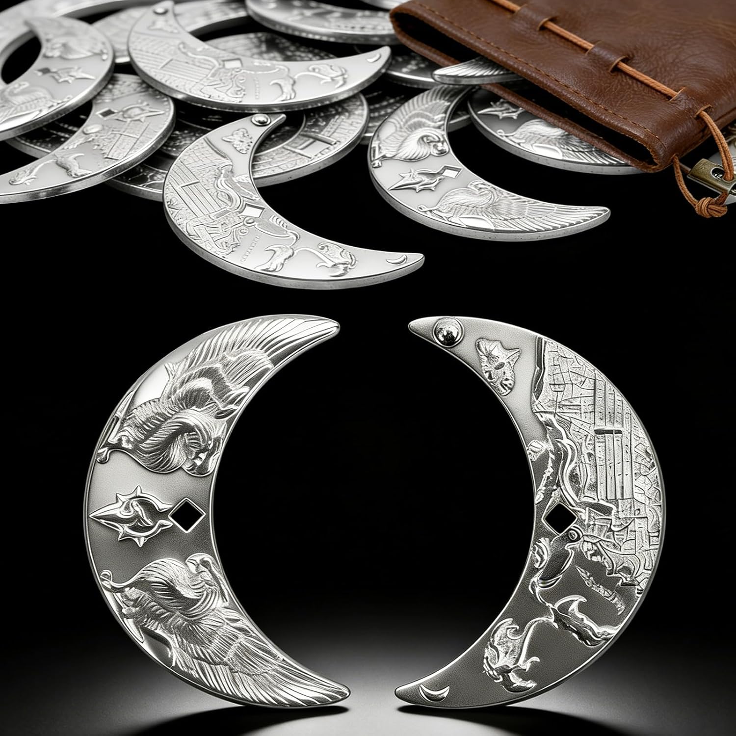 168PCS Silver Coins and 672PCS Gold Coins