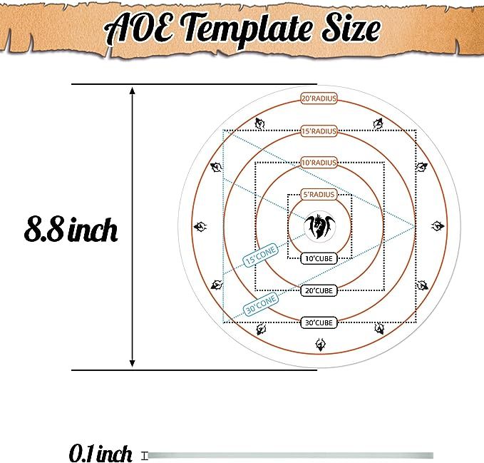 Byhoo Upgrade DND AOE Damage Maker Ruler