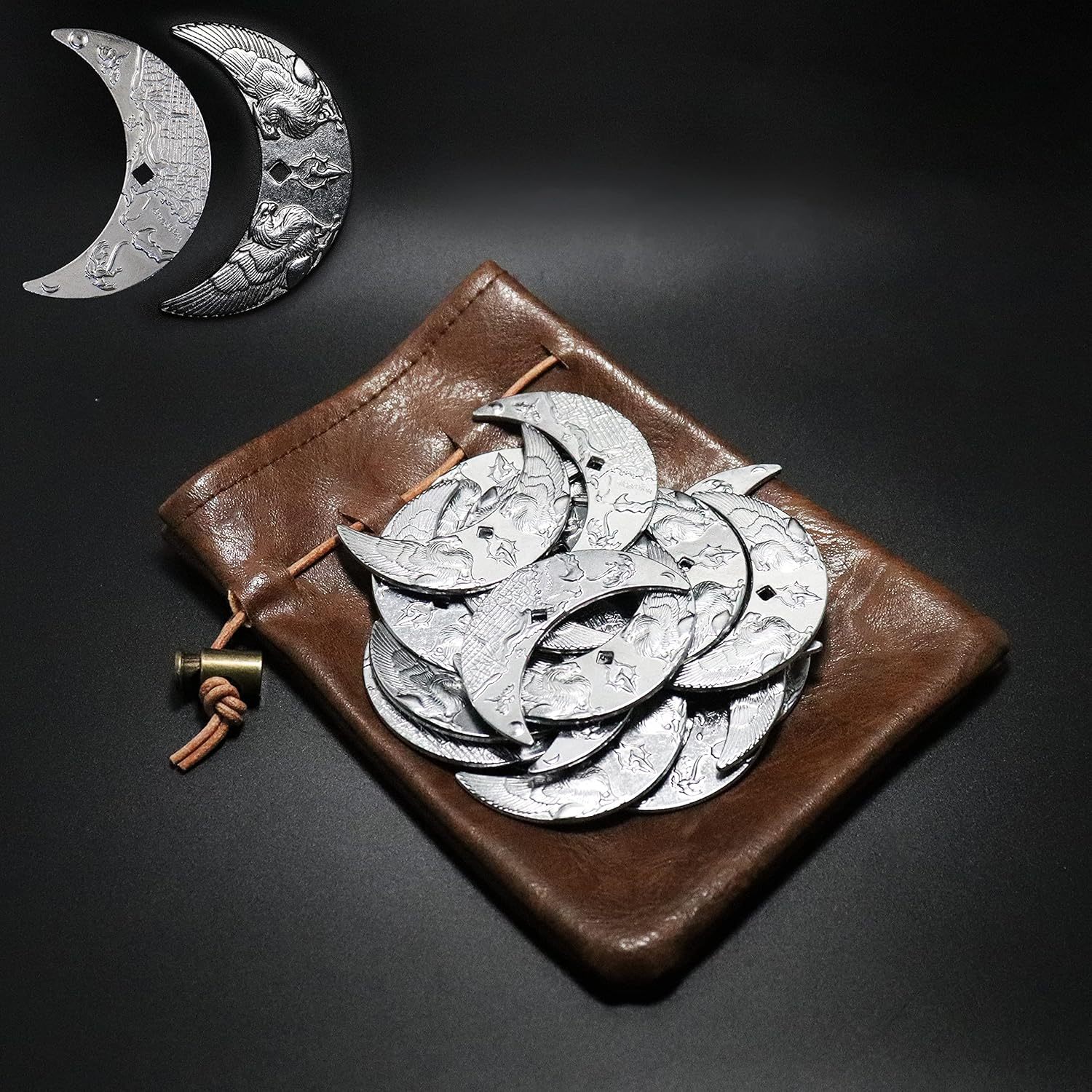 100 PCS Byhoo Crescent Moon Coins