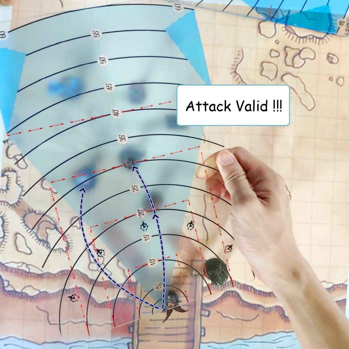 Byhoo Spell AOE Damage Template DND Area Effect Markers 