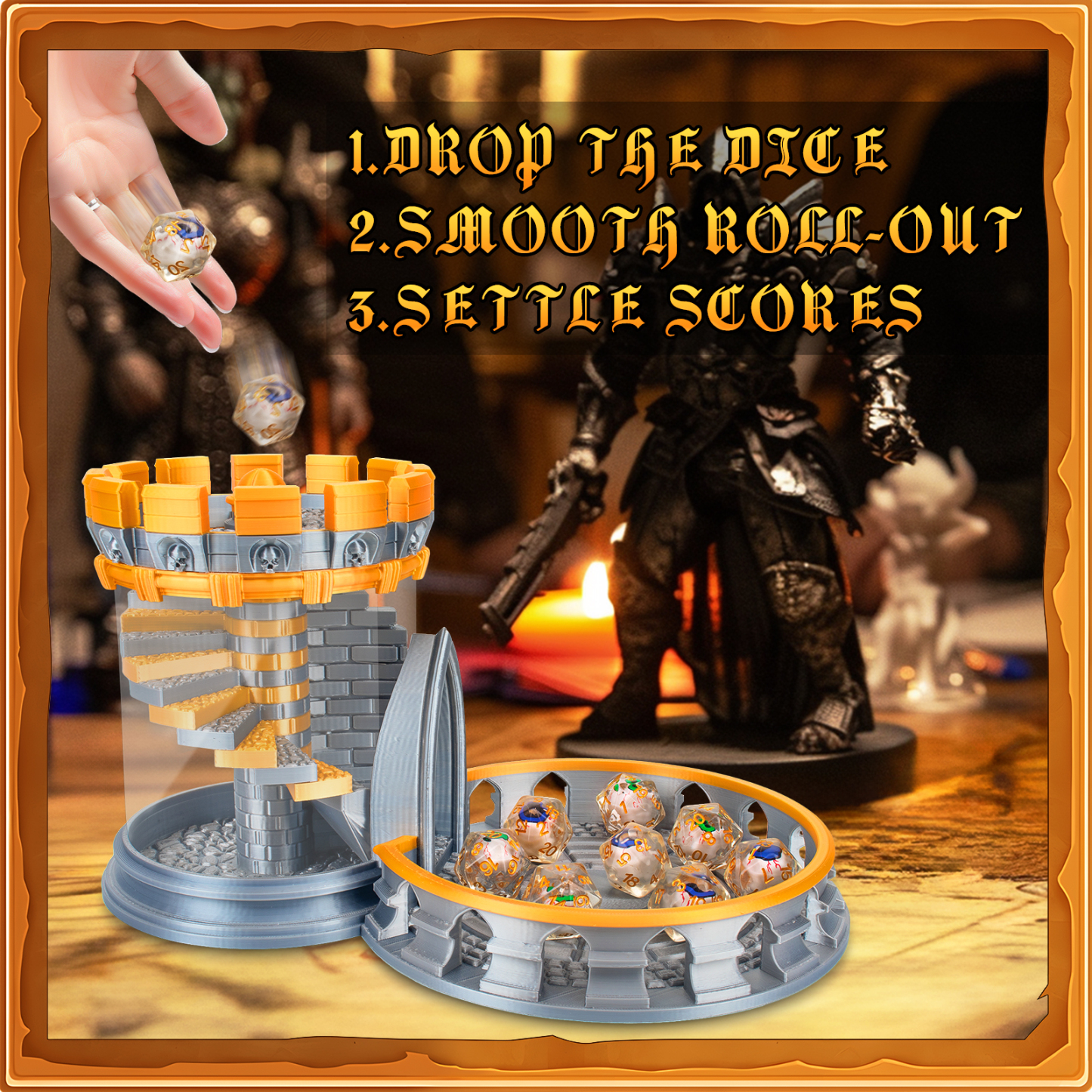 Byhoo DND Dice Rolling Tower