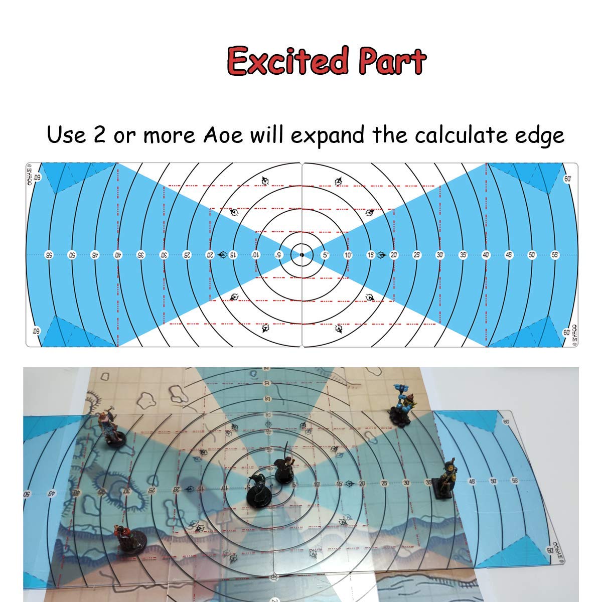 Byhoo Spell AOE Damage Template DND Area Effect Markers 
