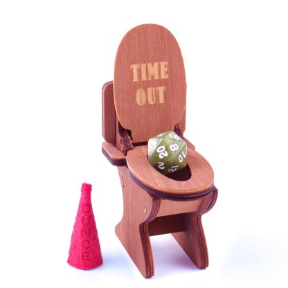 Byhoo DND Dice Jail, Dice Chair of Shame with Dunce Hat