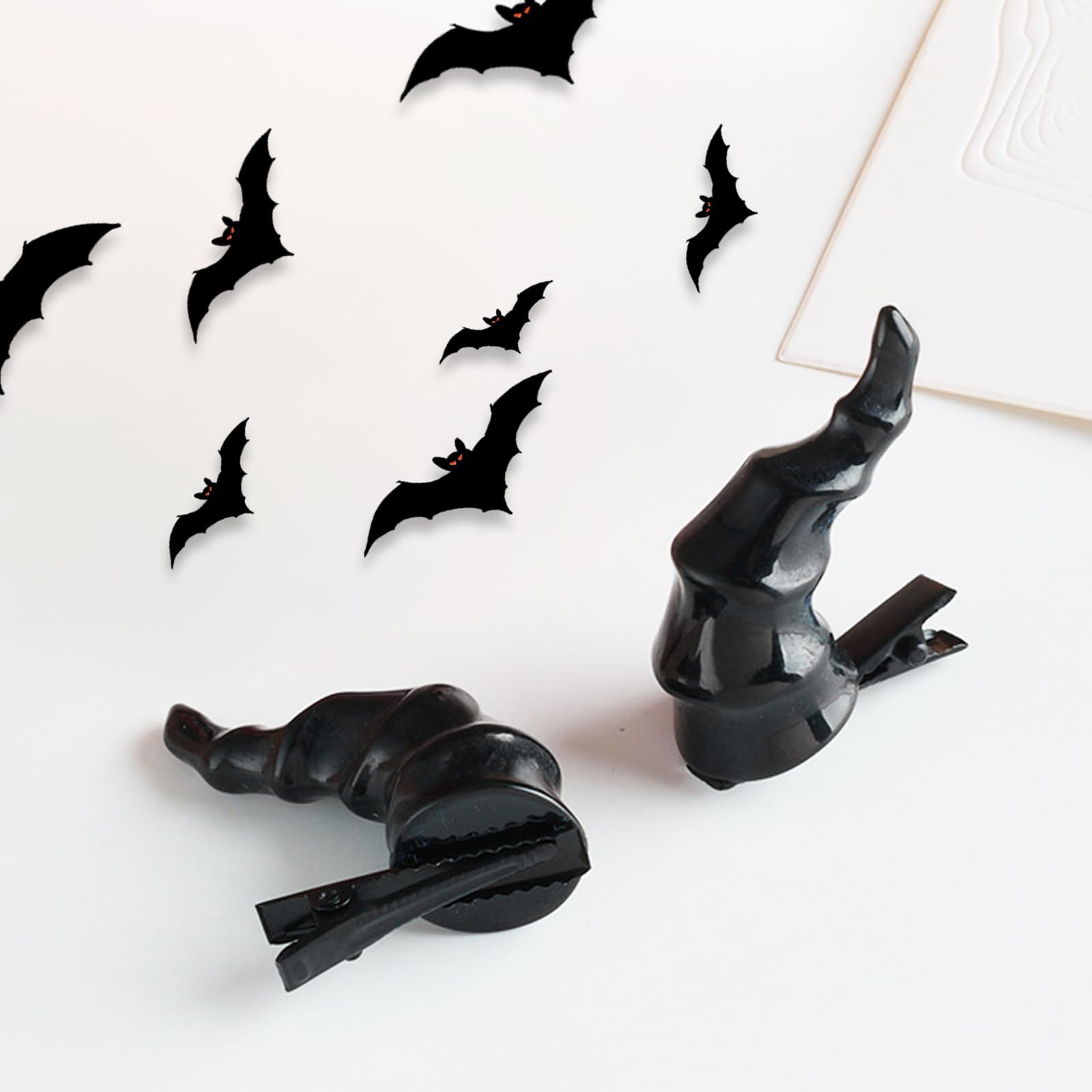 Black Devil Horns Hair Clip for Halloween Cosplay Fancy Dress, Headwear Accessories Party Dress Up for Women Girls and Kids