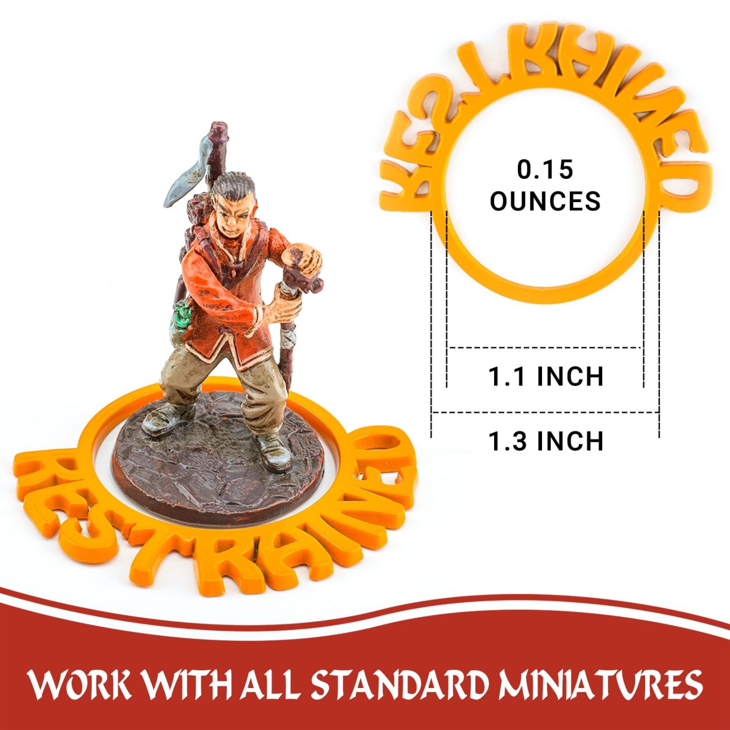 Byhoo Metal DND Condition Rings 112 PCS in 28 Markers, DND Miniatures Status Effect Rings with Storage Box, Excellent Gift for Dungeon and Dragons and TTRPG Fans