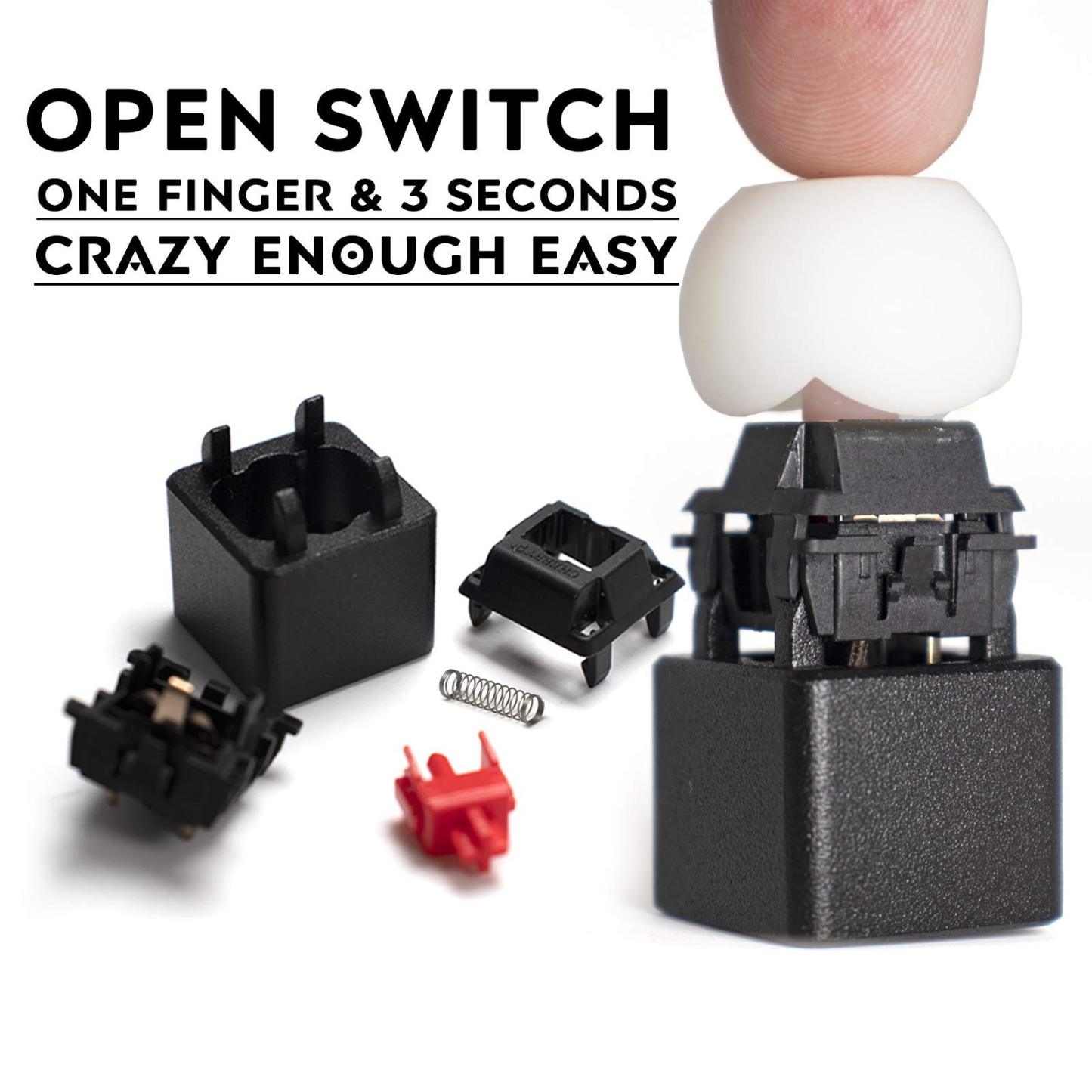 Byhoo Metal Cherry MX Switches Metal Switch Opener Tester Kits for Mechanical Keyboard 3PCS Aluminum Switch Open Tool Suit for Lube Switch Accessories for Gaming Keyboard Gamer
