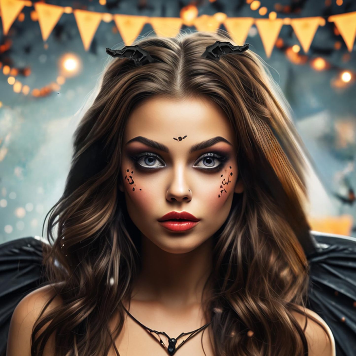 Black Devil Horns Hair Clip for Halloween Cosplay Fancy Dress, Headwear Accessories Party Dress Up for Women Girls and Kids