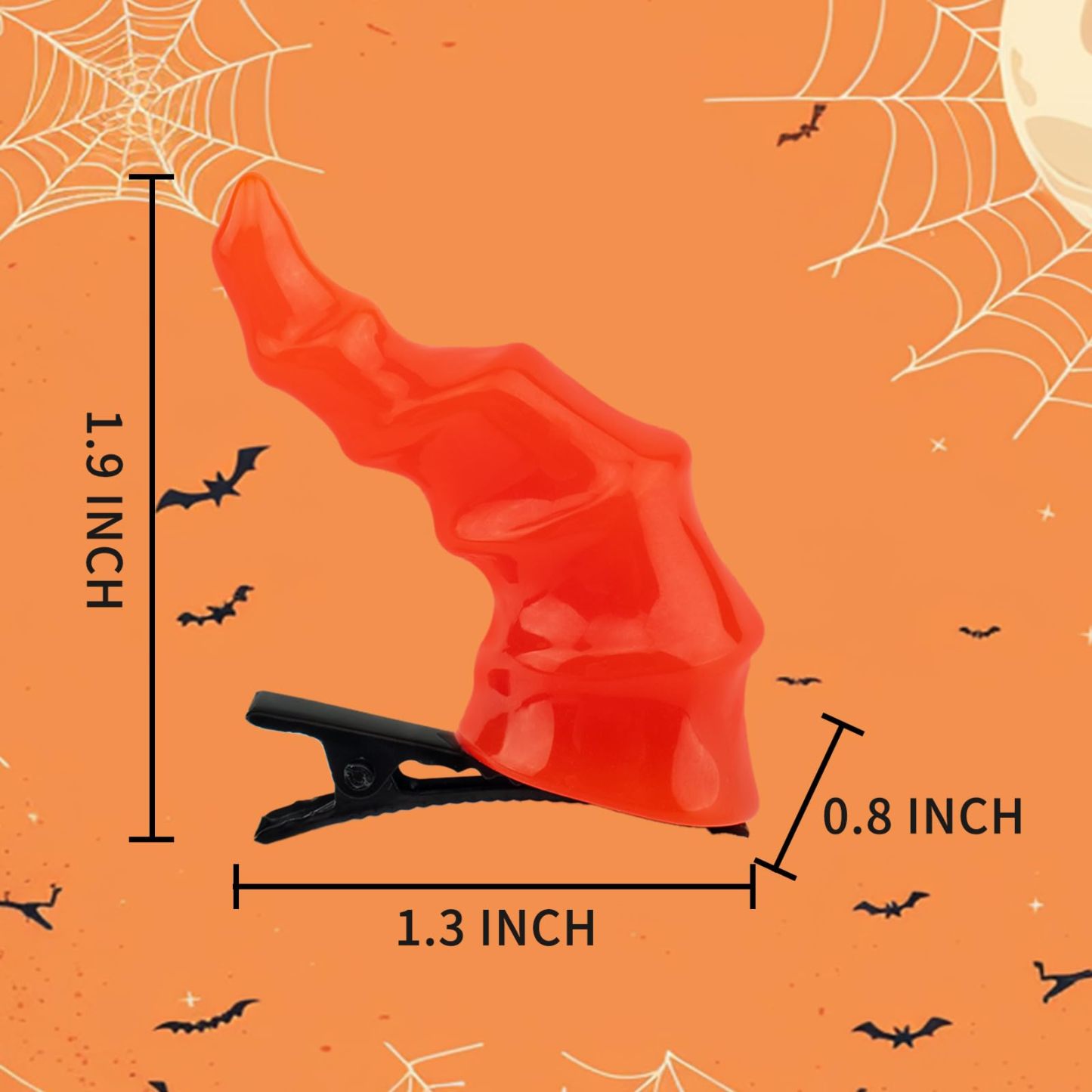 Red Devil Horns Hair Clip for Halloween Cosplay Fancy Decoration, Headwear Accessories Party Dress Up for Women Girls and Kids