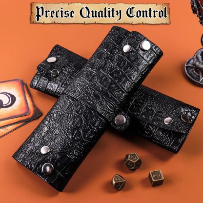 Byhoo DND Dice Tray with Florescent Yellow Eyes Dice Storage Bag