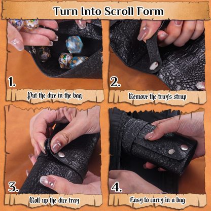 Byhoo DND Dice Tray & Dice Bag 2 in1