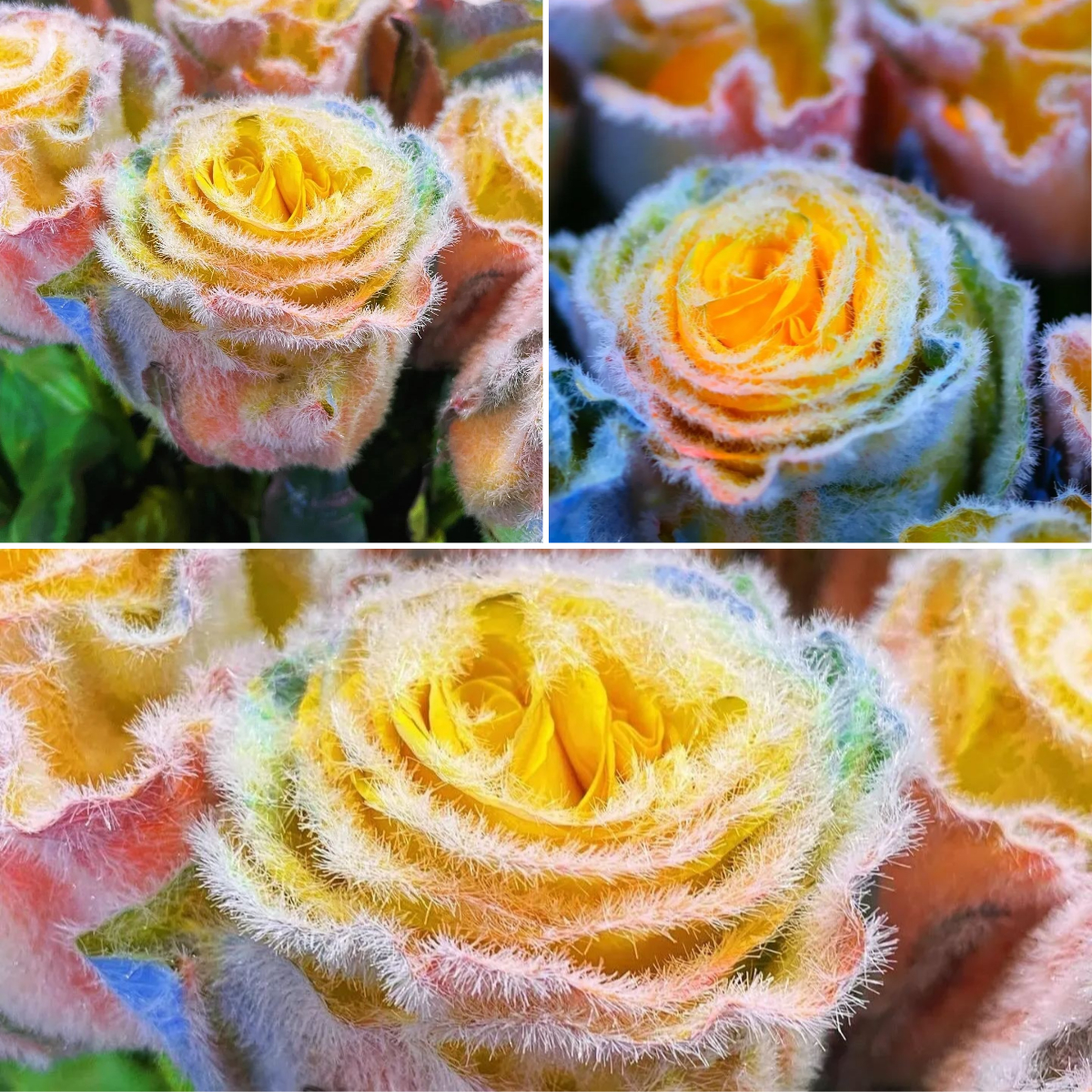 🌈 Rainbow Furry Rose – Grow the Magic! 🌱Seeds
