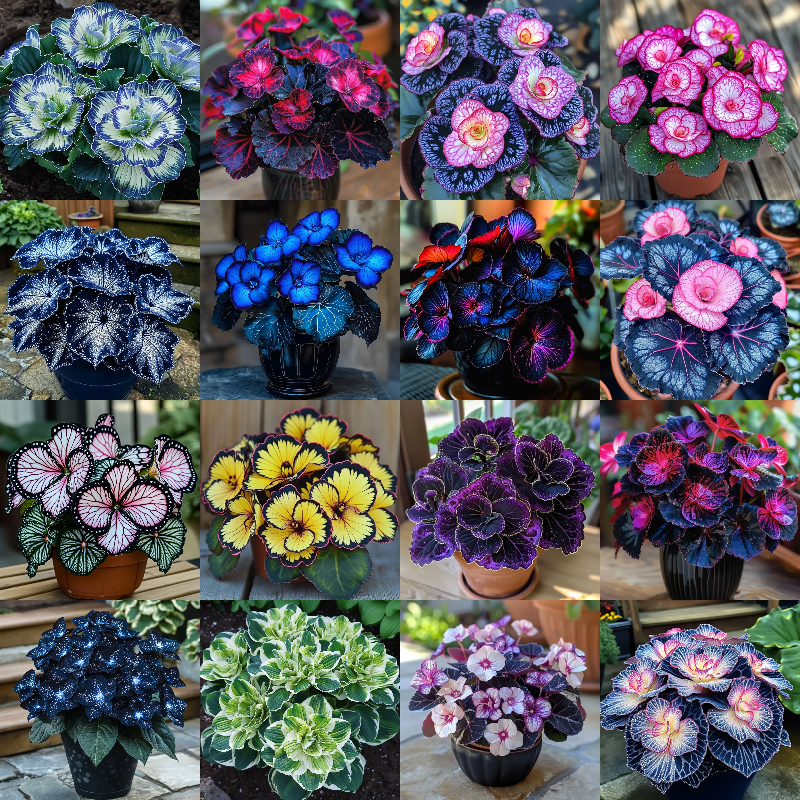 Rose-Shaped Begonia🪴Indoor, Outdoor, Low Maintenance, Ornamentals, Foliage Plants