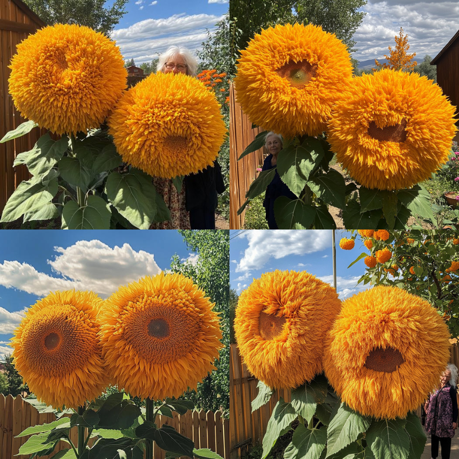 🌞 Yellow Giant Teddy Bear Sunflower🌻