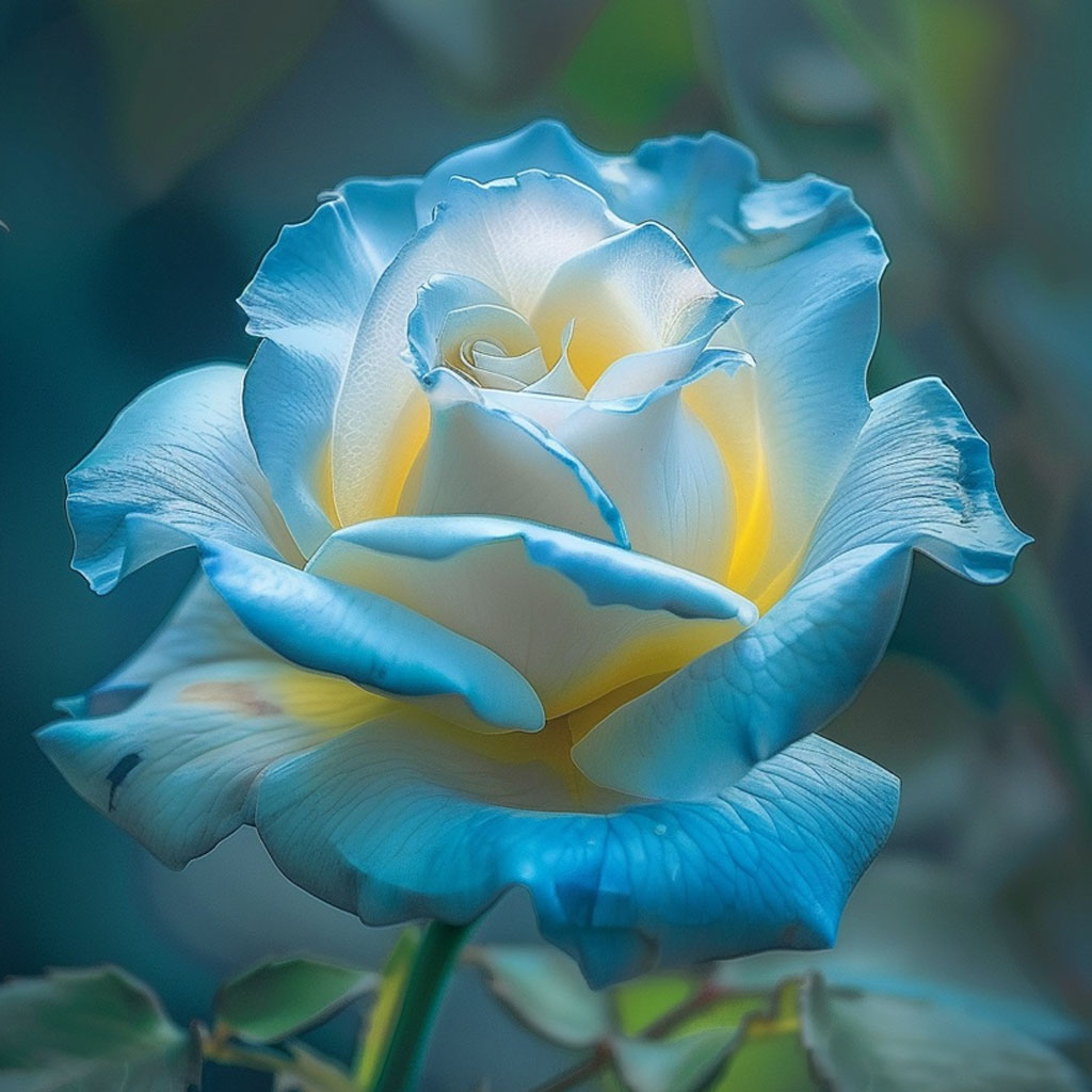 Rare Blue Moon Rose 🌌&Multi-Colored Petal Lace Rose🌈🌹