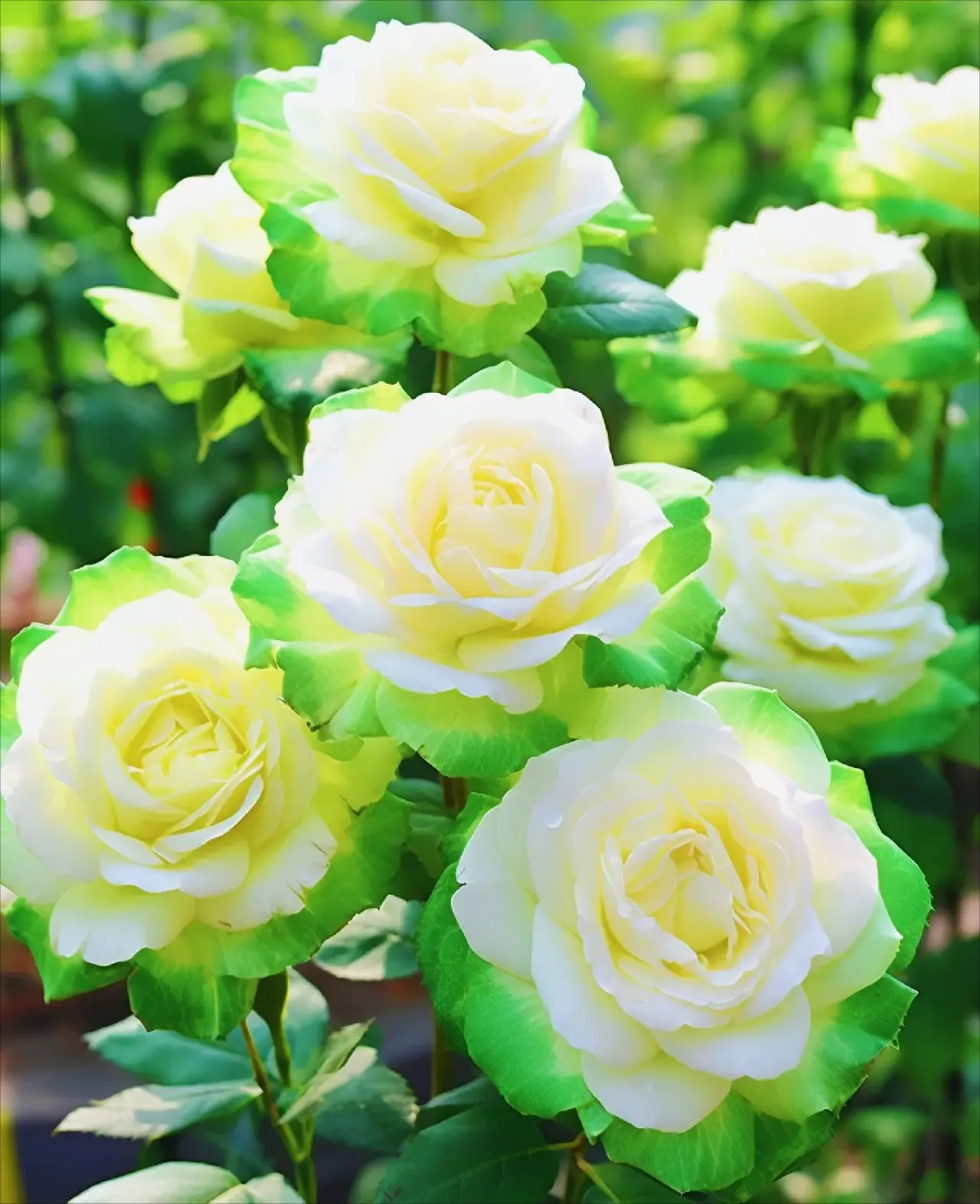 Rare Scottish White and Green Twin Roses🌿