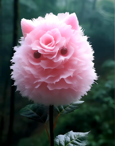 🌸 Pink Feather Beast Flower