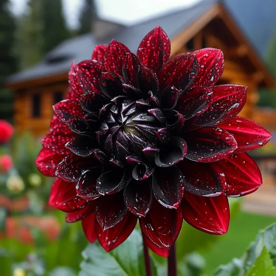 🌻Black and Red Sunflower (Helianthus annuus) – Dramatic & Unique Garden Centerpiece🌻 