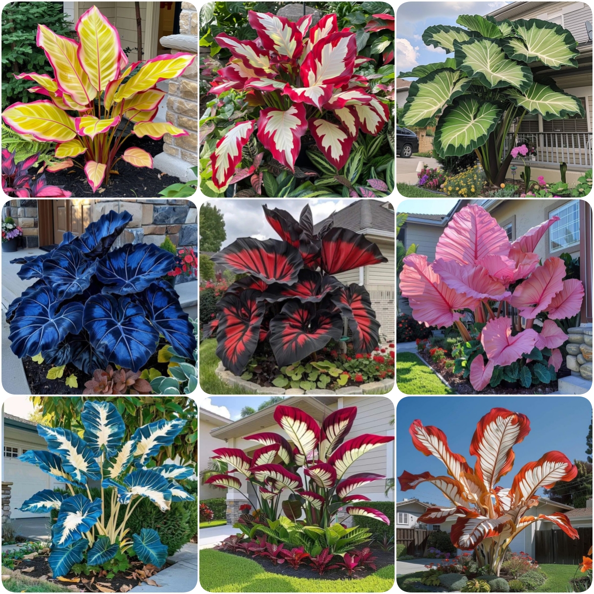 Midnight Sapphire-Giant Alocasia Bulbs🍃Transform Your Space with Tropical Majesty