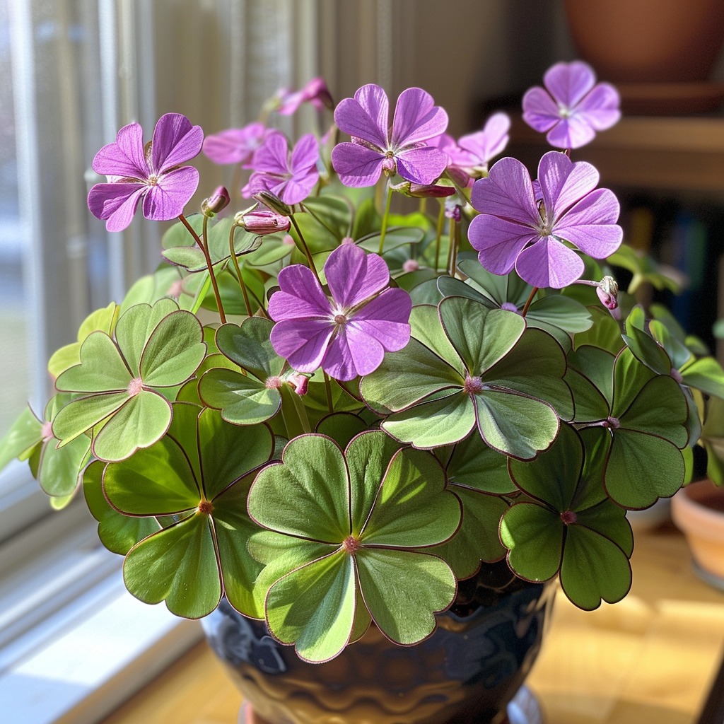 Oxalis Bulbs - Purple Lucky Clover Plant