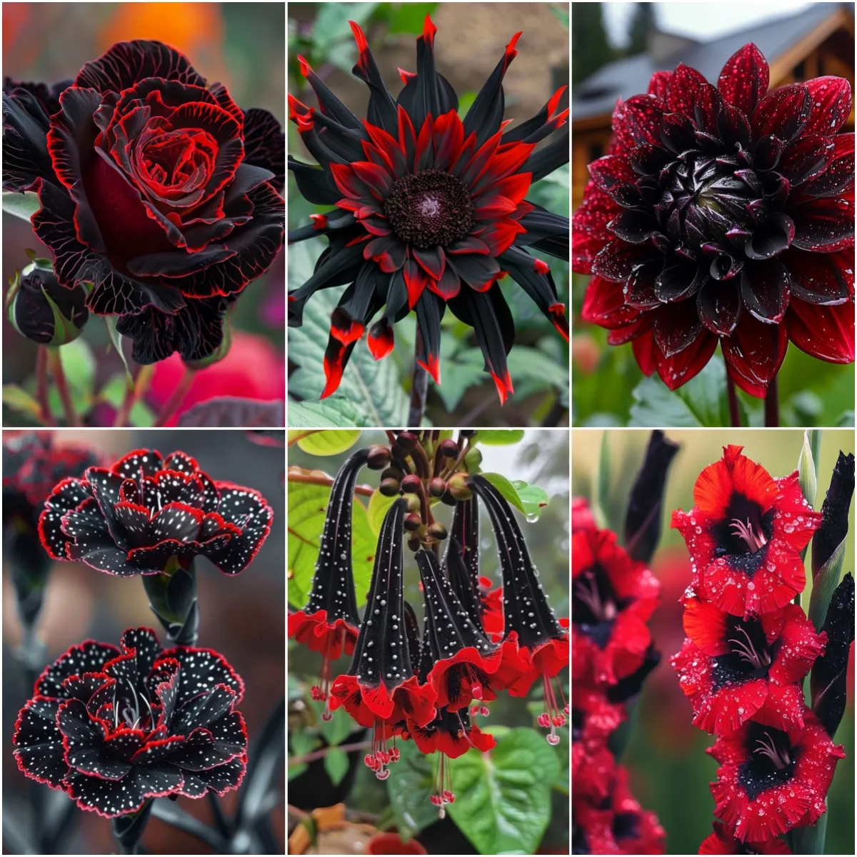 🌻Black and Red Sunflower (Helianthus annuus) – Dramatic & Unique Garden Centerpiece🌻 