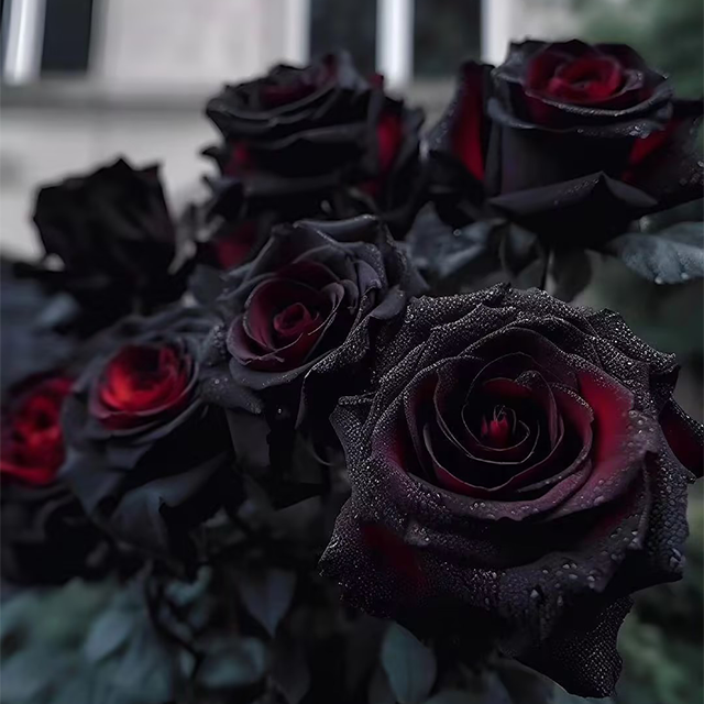 Rare Black Red Rose Flower Seeds-chloriseeds