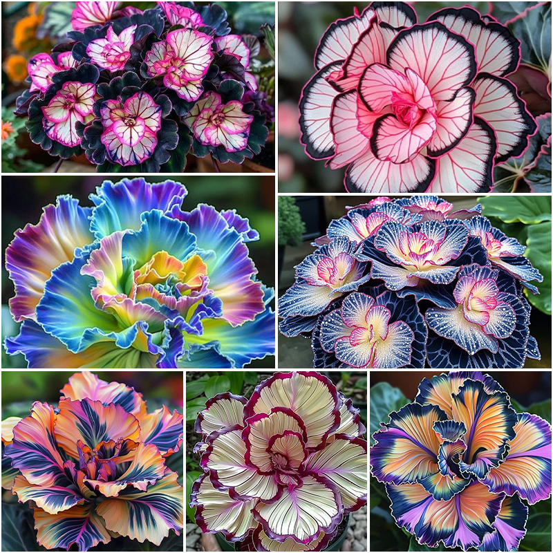 🎁Rainbow Ruffles Iris germanica seeds