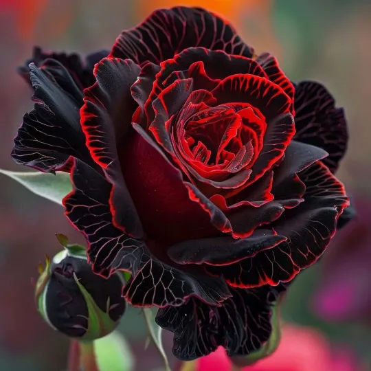 🌻Black and Red Sunflower (Helianthus annuus) – Dramatic & Unique Garden Centerpiece🌻 