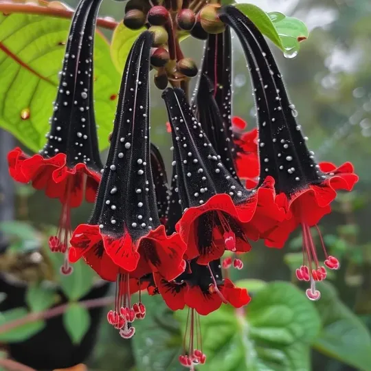 🌻Black and Red Sunflower (Helianthus annuus) – Dramatic & Unique Garden Centerpiece🌻 