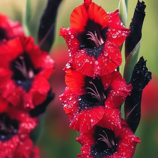 🌻Black and Red Sunflower (Helianthus annuus) – Dramatic & Unique Garden Centerpiece🌻 