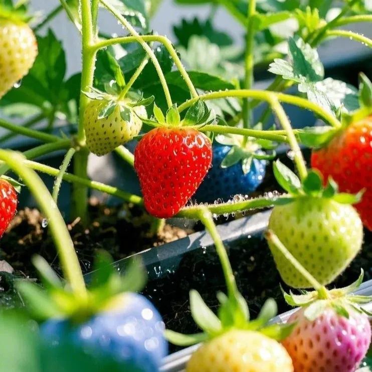 Potted Rainbow Strawberry Seeds