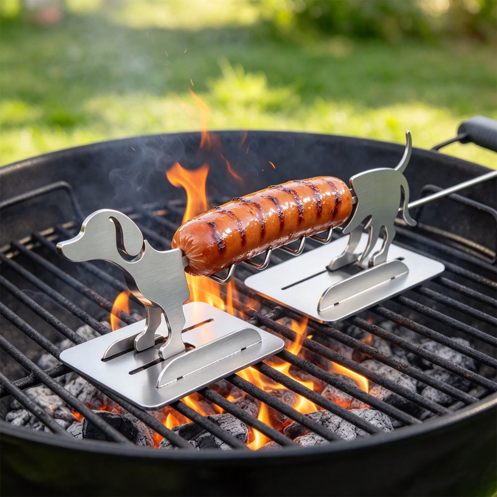 StainlessSteel BBQ SausageHolder 🌭