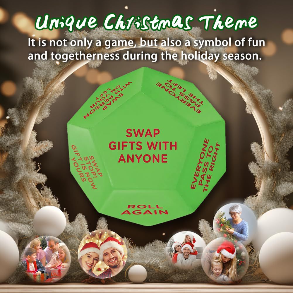 Santa Swap Gift Exchange Dice-2025 New Durable Party Gift Exchange Dice Game