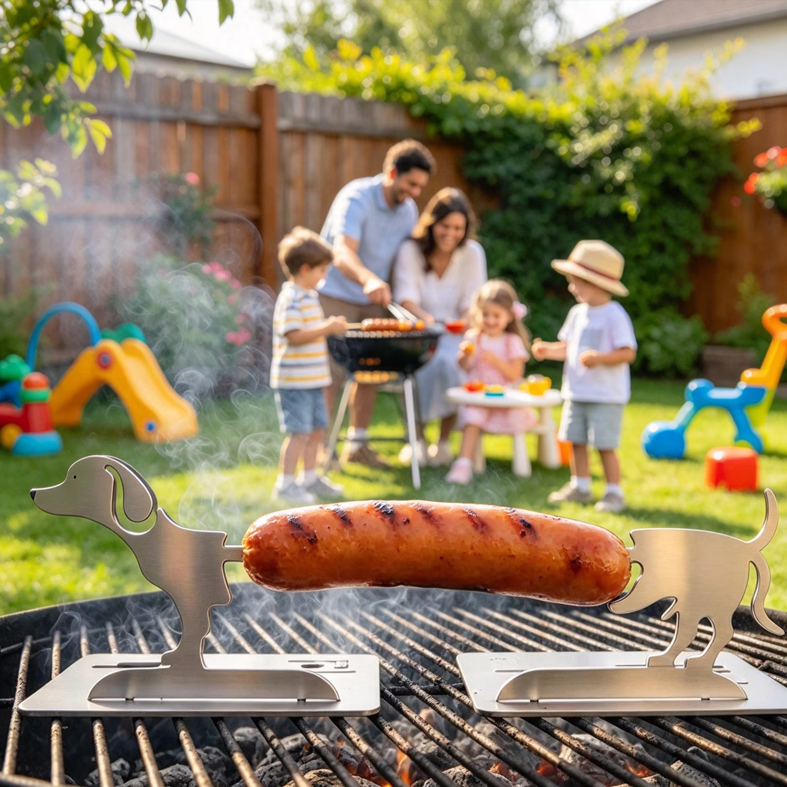 StainlessSteel BBQ SausageHolder 🌭