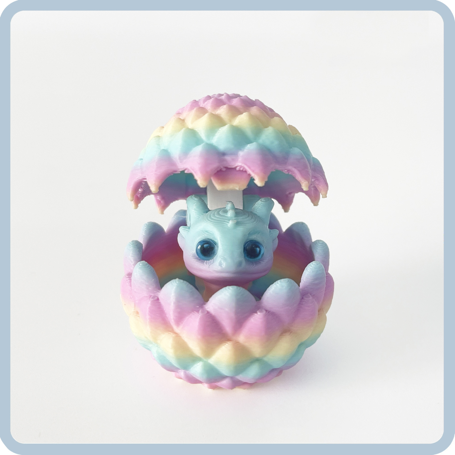 3D Printed Little Dragon Egg Set Gradient Color Toy Gift
