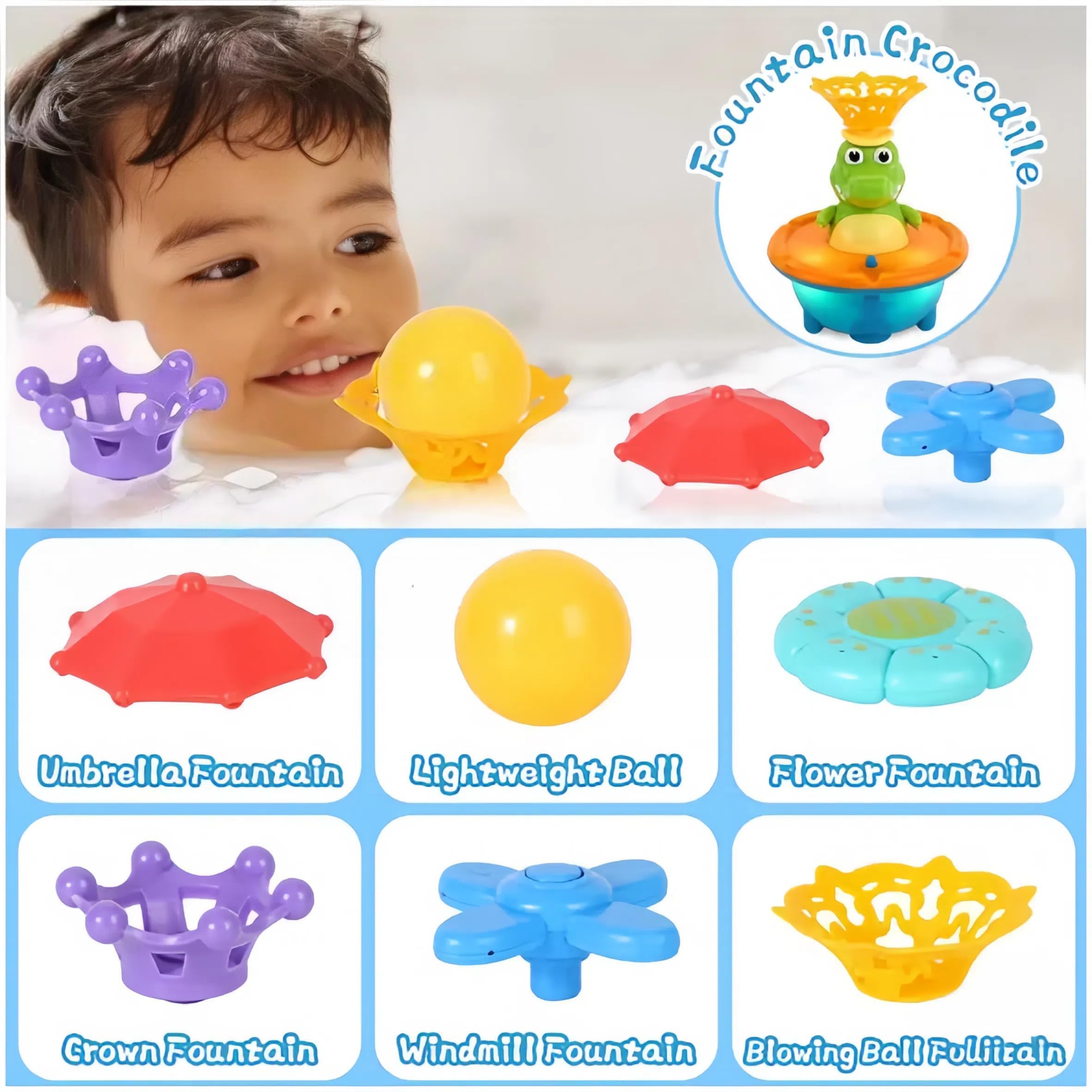 Spinning Crocodile Bath Toy – Safe & Colorful Water Fun