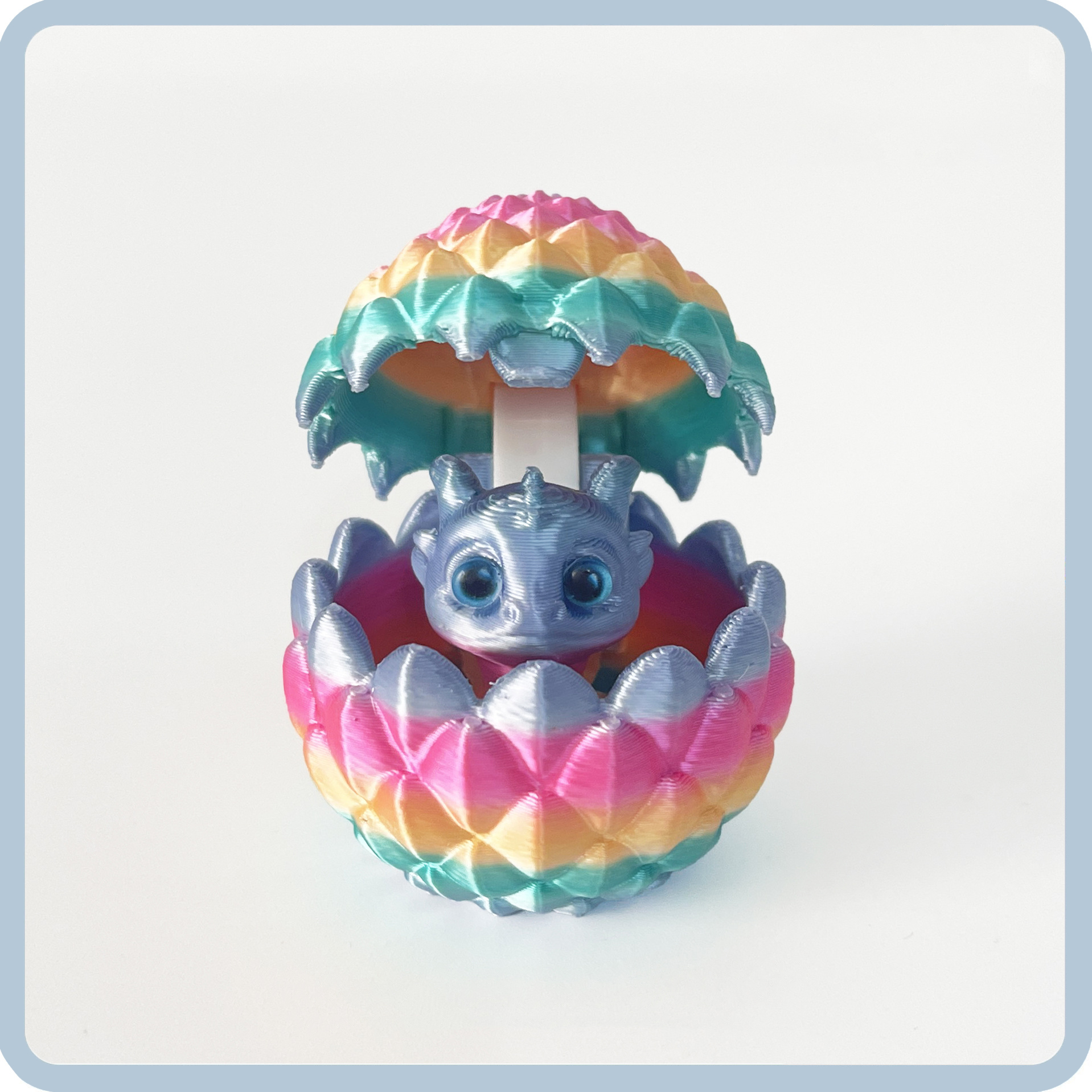 3D Printed Little Dragon Egg Set Gradient Color Toy Gift