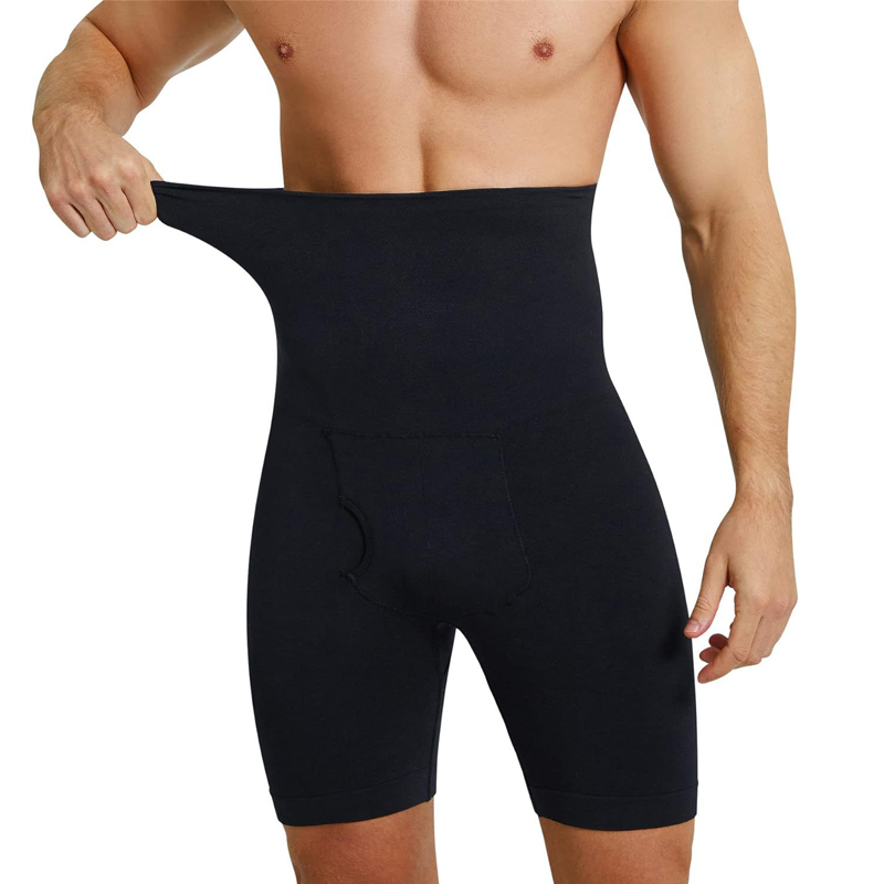 Men's Solid Scoop Neck Bodysuit Shapewear for All Seasons Underwear Casual Plain Design Biker