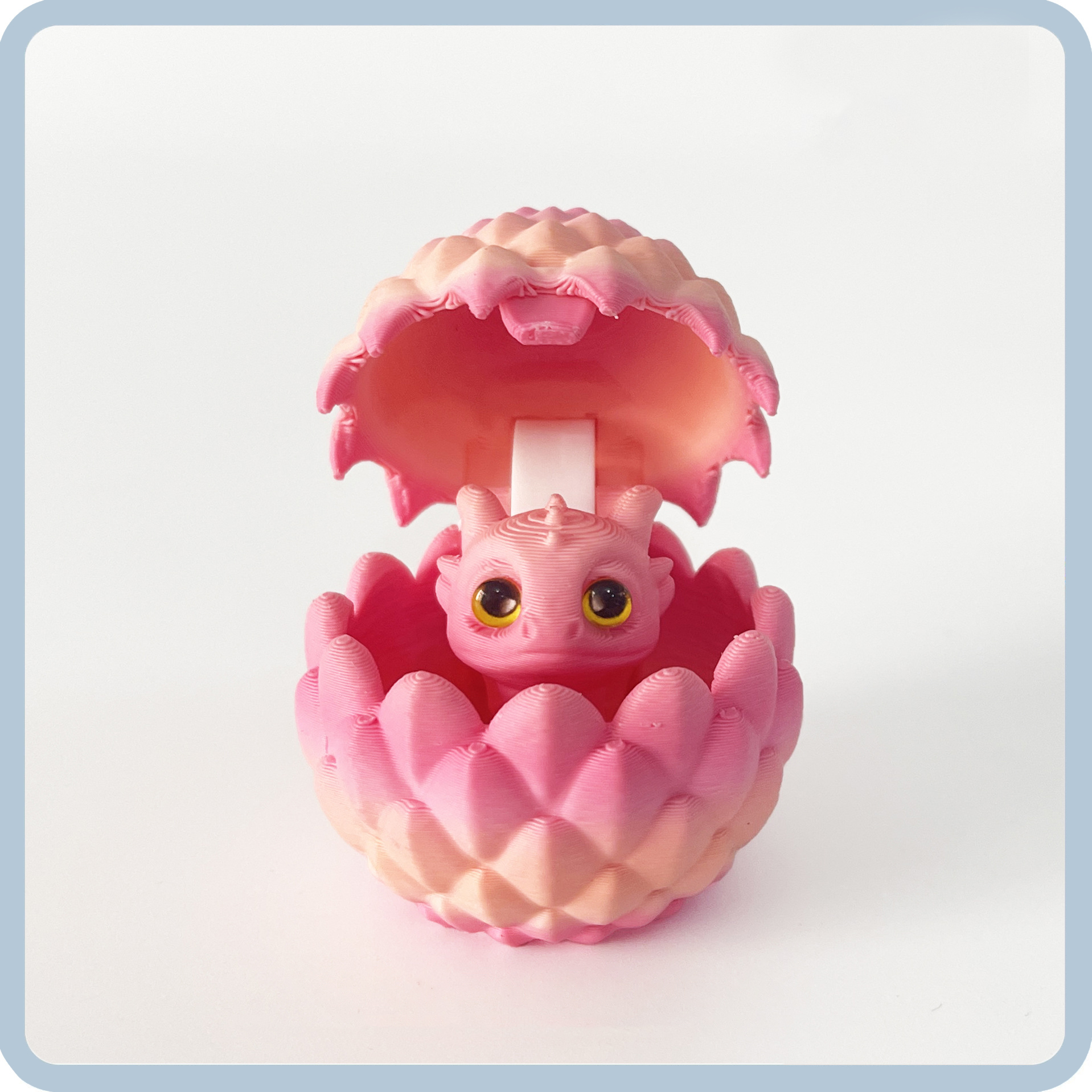 3D Printed Little Dragon Egg Set Gradient Color Toy Gift