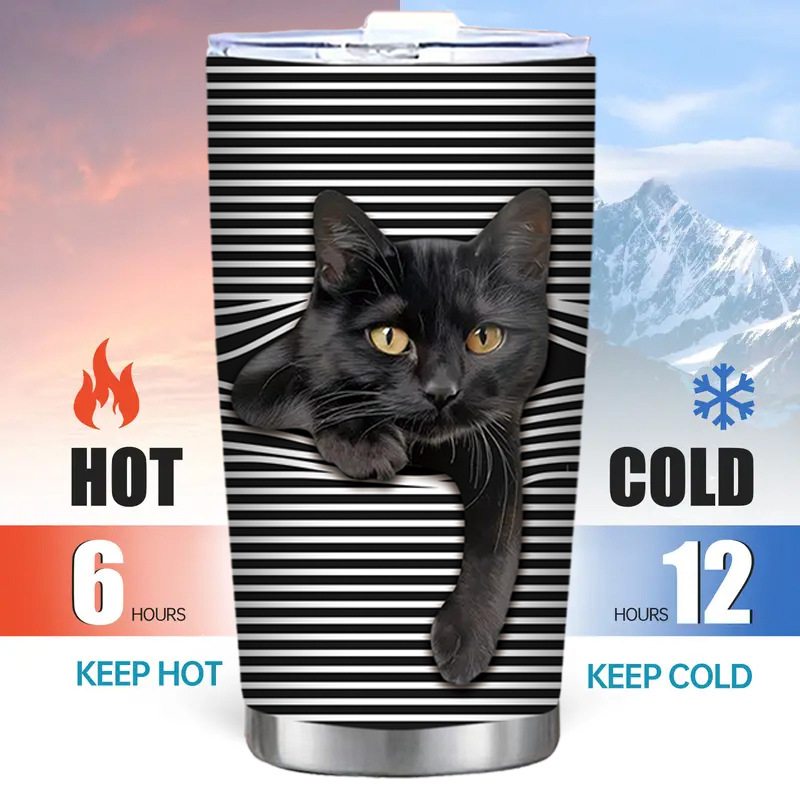 Stainless Steel Insulated Coffee Cup With Lid (20oz)