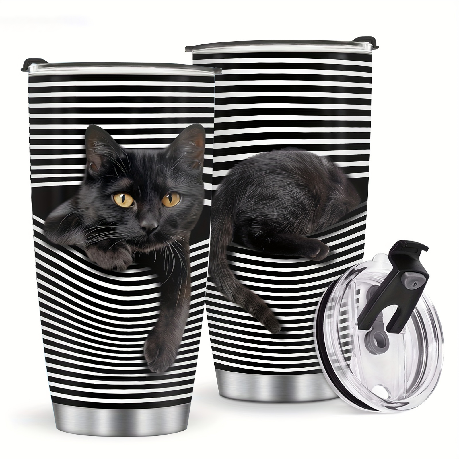 Stainless Steel Insulated Coffee Cup With Lid (20oz)