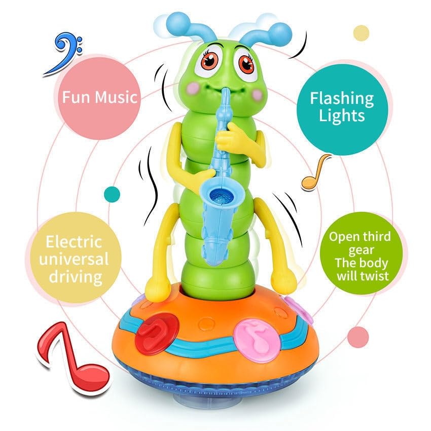 Dancing Toy with Light and Music Caterpillar Toys