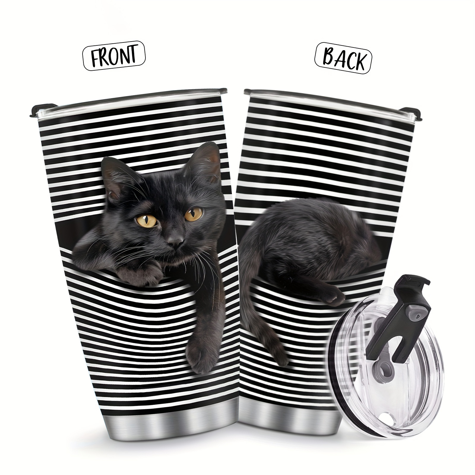 Stainless Steel Insulated Coffee Cup With Lid (20oz)