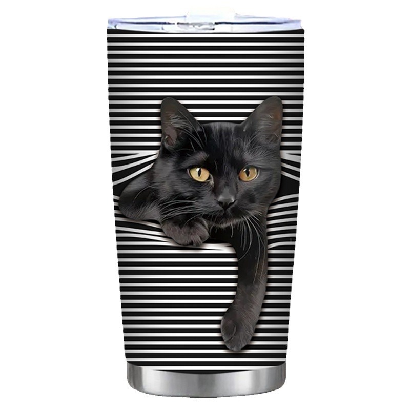 Stainless Steel Insulated Coffee Cup With Lid (20oz)