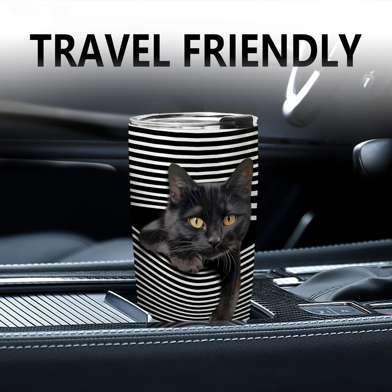 Stainless Steel Insulated Coffee Cup With Lid (20oz)