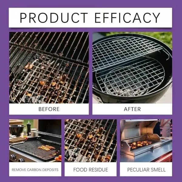 🔥Father's Day Sale 49% OFF🔥BBQ Non-toxic, Heavy Duty, No Residue Grill Cleaner Degreaser Spray