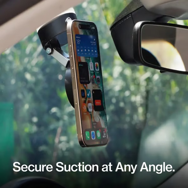 🚧 Heavy-Duty Vacuum Phone Mount | 📳Stable On Rough Terrain | Universal For All iPhone & Android📱