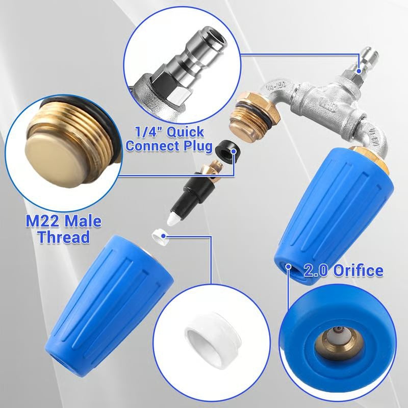 🔥Dual Turbo Nozzle Pressure Washer