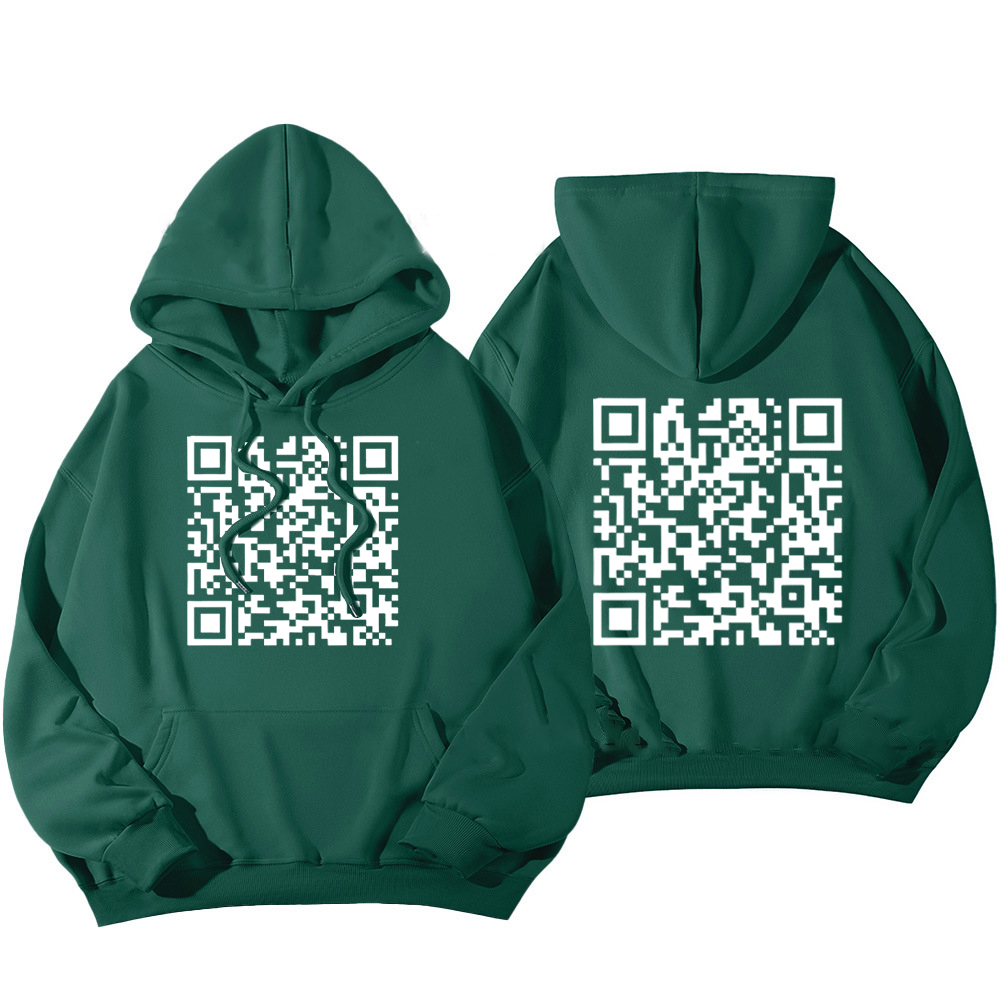 Funny FU QR Code Hoodie