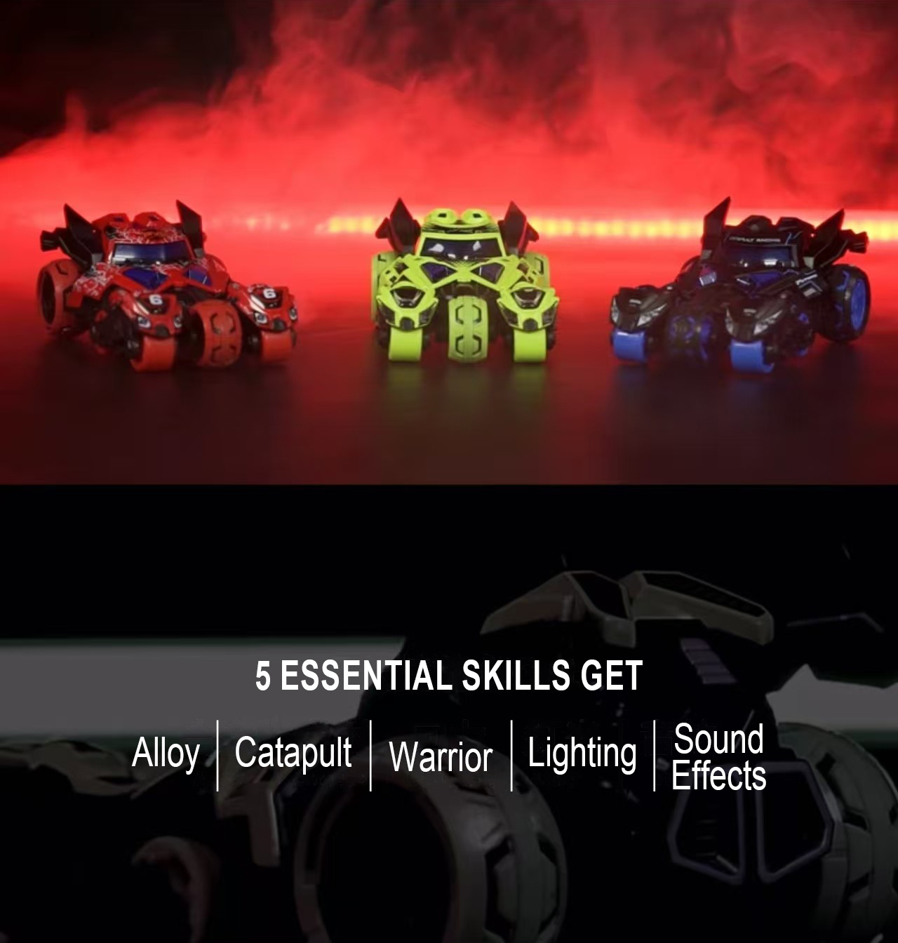 3-in-1 Action Vehicles – Battle Cars & Motorcycles